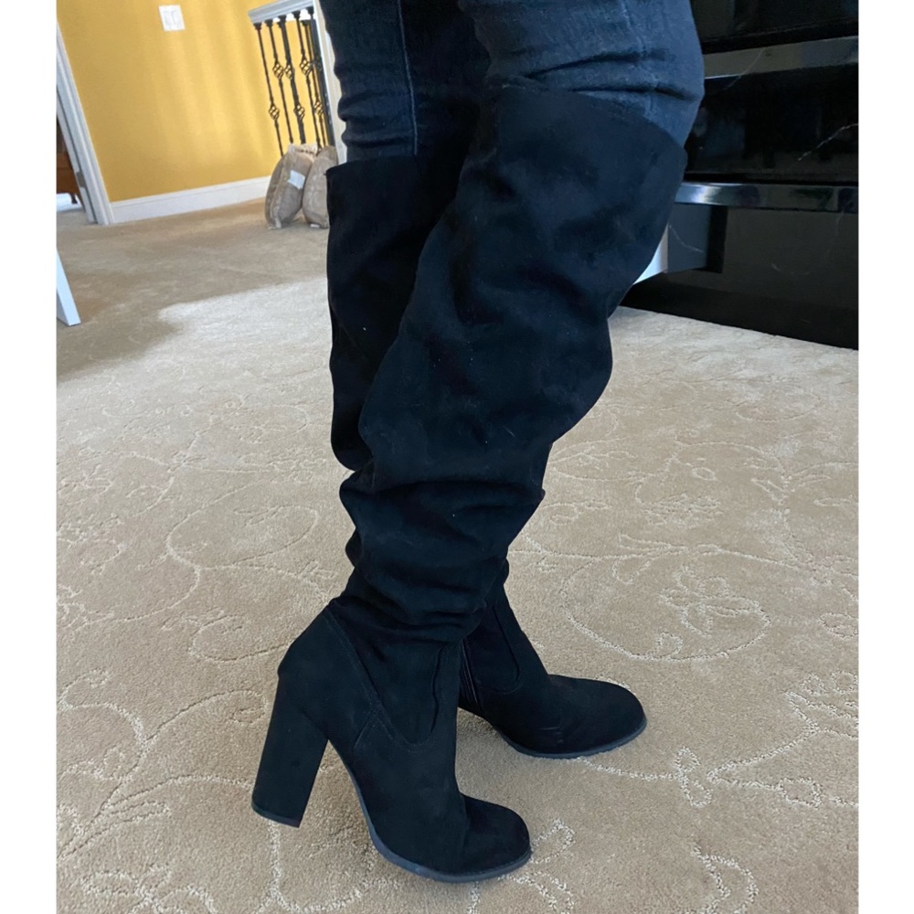 Knee High Suede Boots